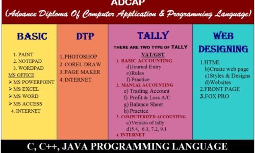 Advance Diploma In Computer Application & Programming Language